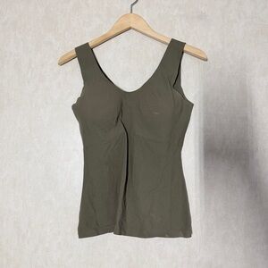 Knix Women’s LuxeFit Shaper Tank Sleeveless Fitted Shape in Green L